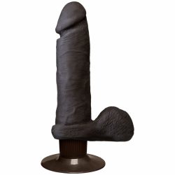 THE REALISTIC COCK ULTRASKYN VIBRATING 6IN -BLACK BX main