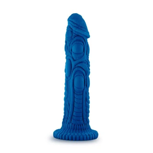 THE REALM DRAKEN LOCK ON DILDO BLUE back