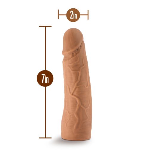 THE REALM REALISTIC 7 IN LOCK ON DILDO MOCHA 3