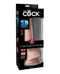 TRIPLE DENSITY 8 COCK W/BALLS FLESH " main