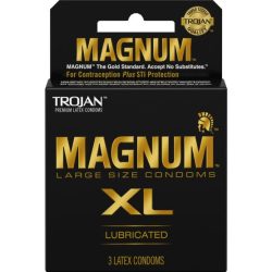 Trojan Magnum XL 3 Pack Latex Condoms
