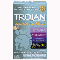 Trojan Sensitivity Latex Condoms Variety Pack 10 Count