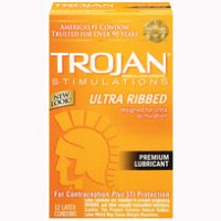 TROJAN STIMULATIONS ULTRA RIBBED 12 PACK main