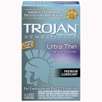 Trojan ultra thin 12 pack back