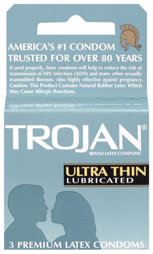 TROJAN ULTRA THIN LUBE 3PK main