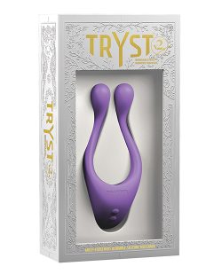 TRYST V2 BENDABLE MULTI EROGENOUS ZONE MASSAGER W/ REMOTE PURPLE main