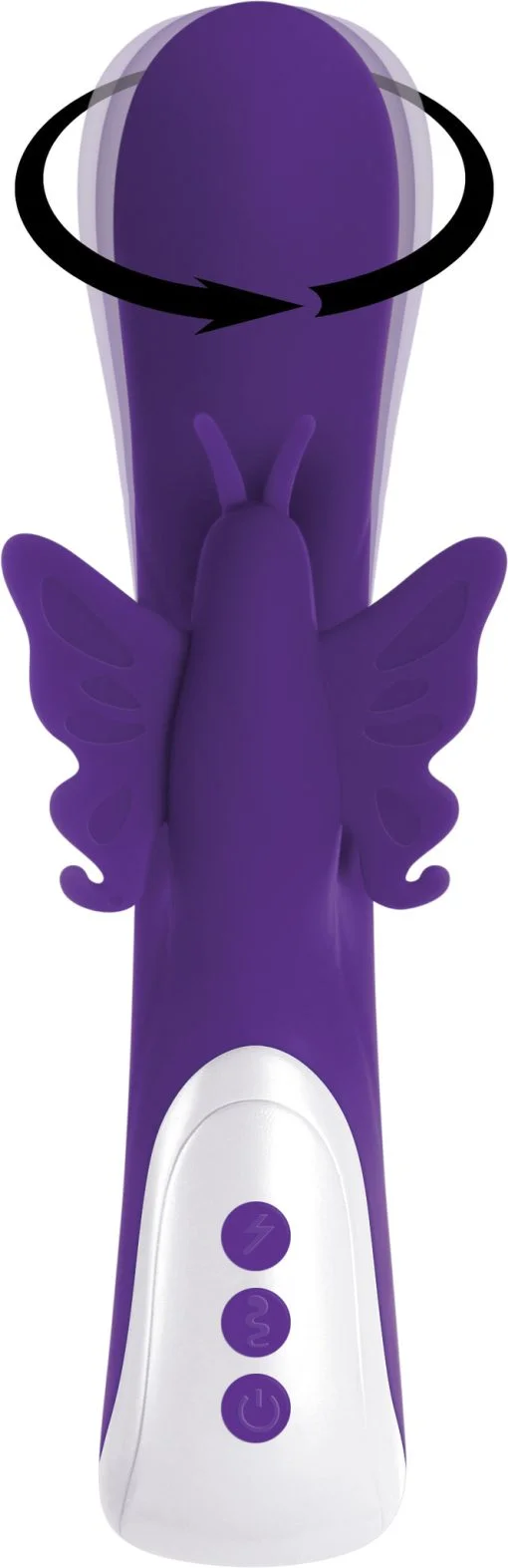 TWIRLY BUTTERFLY PURPLE VIBRATOR details