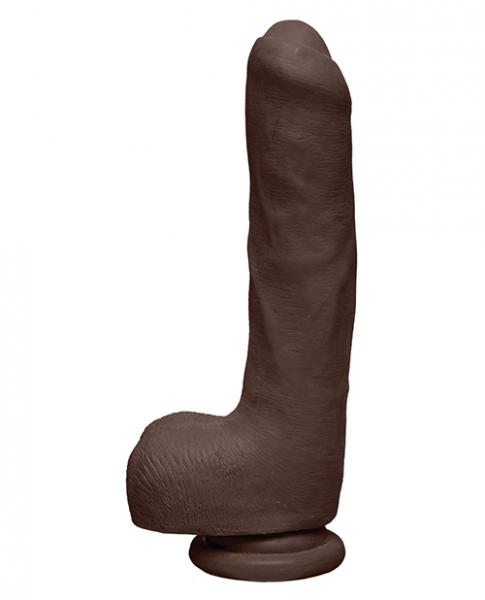 The D 9 inches Uncut D Dildo with Balls Black Main