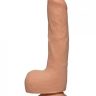The D 9 inches Uncut D With Balls Ultraskyn Beige Dildo Main