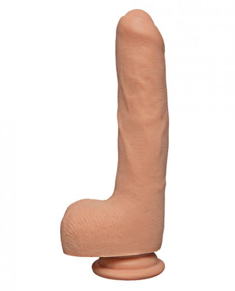 The D 9 inches Uncut D With Balls Ultraskyn Beige Dildo Main