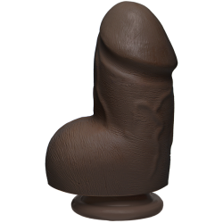 The D Fat D 6 inches With Balls Firmskyn Brown Dildo Main