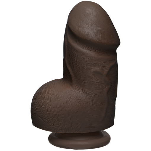 The D Fat D 6 inches With Balls Firmskyn Brown Dildo Main