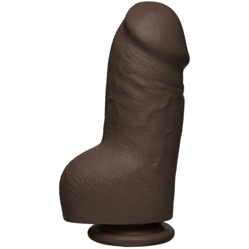 The D Fat D 8 inches With Balls Firmskyn Brown Dildo Main