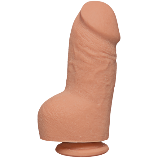 The D Fat D 8 inches With Balls Ultraskyn Beige Dildo Main