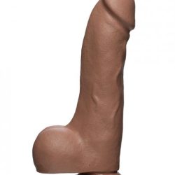 The D Master D 10.5 inches Dildo with Balls Brown