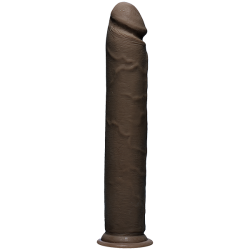 The D Realistic D 12 inches Chocolate Brown Dildo Main