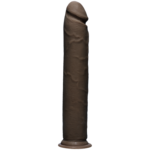 The D Realistic D 12 inches Chocolate Brown Dildo Main