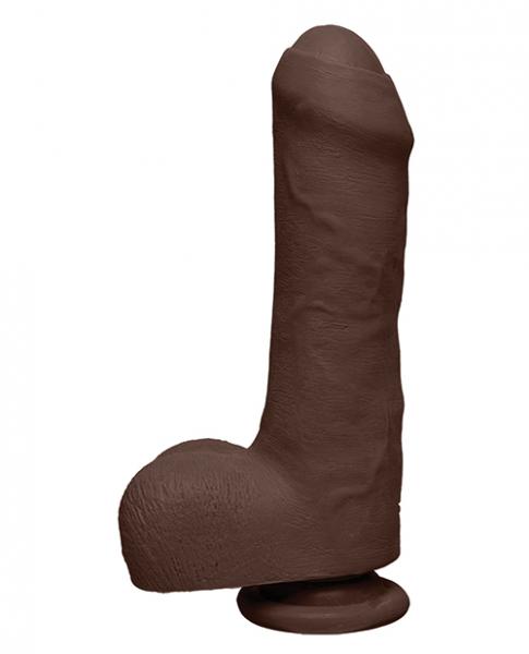 The D Uncut D 7 inches Dildo with Balls Brown Main