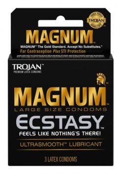 Trojan Magnum Ecstasy Latex Condoms 3 Pack Main