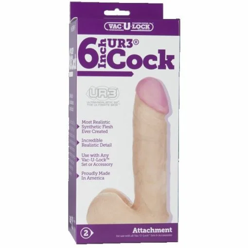 VAC U LOCK 6IN COCK ATTACHMENT BX male Q