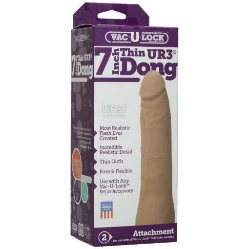 VAC U LOCK 7IN THIN DONG BROWN back