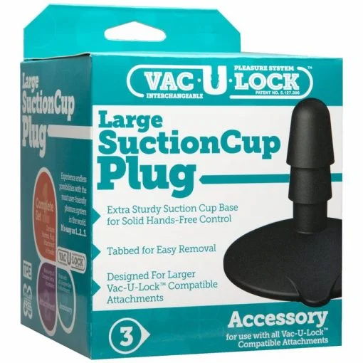 VAC U LOCK LARGE SUCTION CUP BLACK back