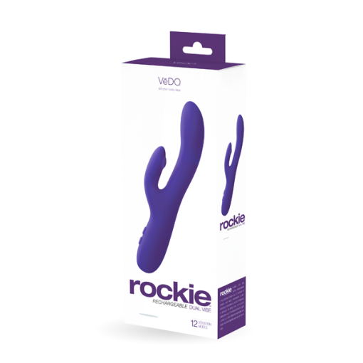 VEDO ROCKIE DUAL RECHARGEABLE VIBE INDIGO back