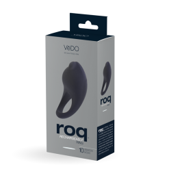 Vedo ROQ Rechargeable Vibrating Cock Ring Just Black
