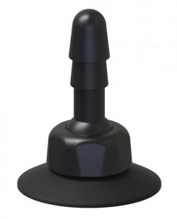 Vac-U-Lock Deluxe 360 Degree Swivel Suction Cup Plug  Black Main