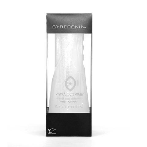 (WD) CYBERSKIN RELEASE TIGHT A STROKER CLEAR VIBRATING