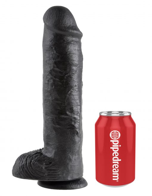 (WD) KING COCK 11IN COCK W/BAL BLACK
