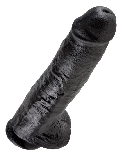 (WD) KING COCK 11IN COCK W/BAL BLACK