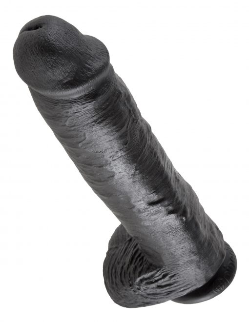 (WD) KING COCK 11IN COCK W/BAL BLACK