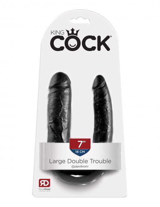 (WD) KING COCK DOUBLE TROUBLE BLACK