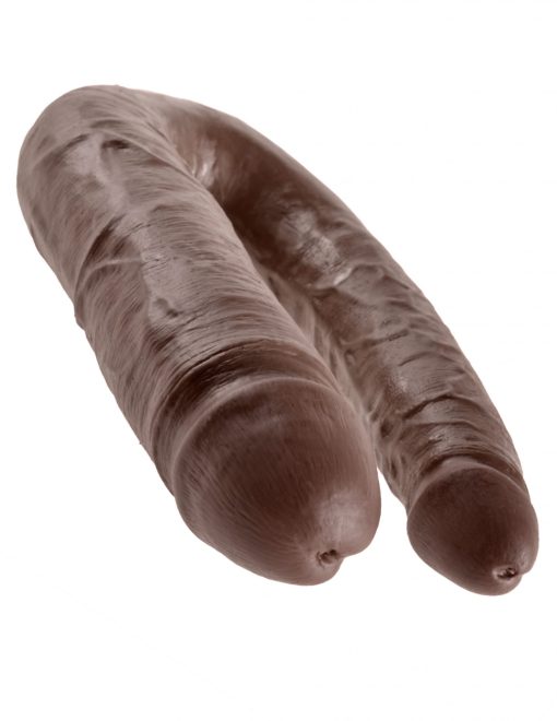 (wd) king cock double trouble brown