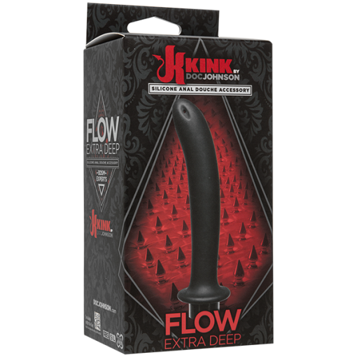 (WD) KINK FLOW EXTRA DEEP SILI ANAL DOUCHE & ACCESSORY