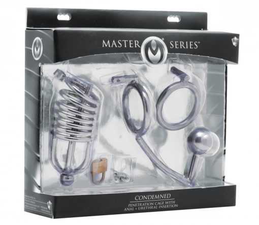 (WD) MASTER SERIES CONDEMMED PENETRATION CAGE W/ANAL & URETHRAL INSERTION