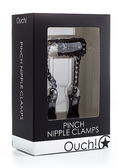 (WD) PINCH NIPPLE CLAMPS BLACK