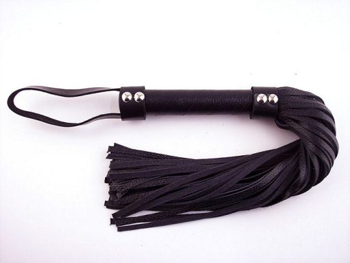 (WD) SHORT LEATHER FLOGGER BLA