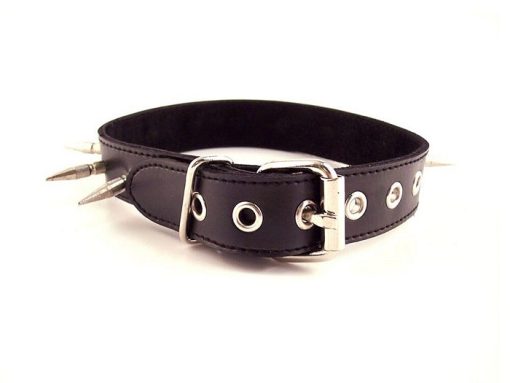 (wd) spiked collar black