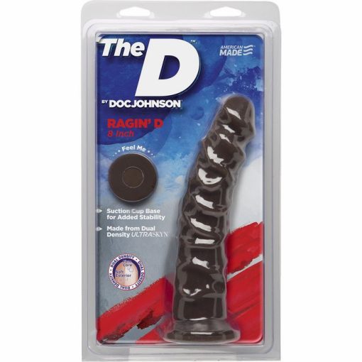 (WD) THE D RAGIN' D 8 CHOCOLA BROWN ULTRASKYN DILDO "