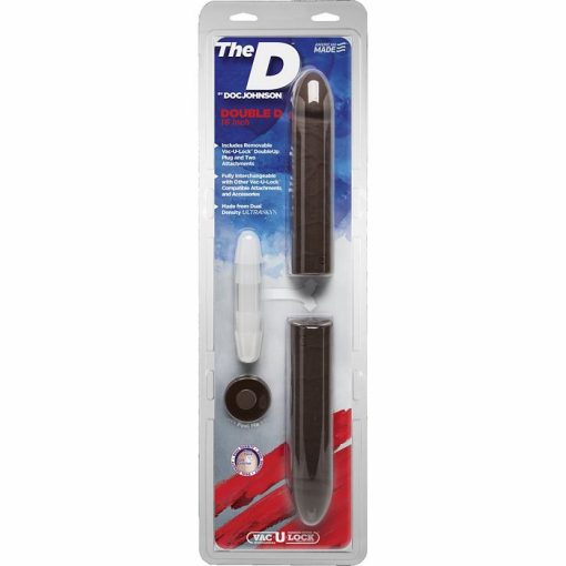 (WD) THE D RAGIN' DOUBLE D 16 CHOCOLATE BROWN ULTRASKYN DILDO"