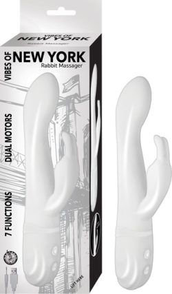 (WD) VIBES OF NEW YORK RABBIT MASSAGER WHITE main