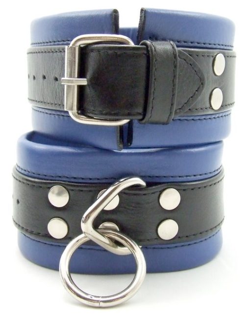 (WD) WRIST CUFFS BLACK/BLUE