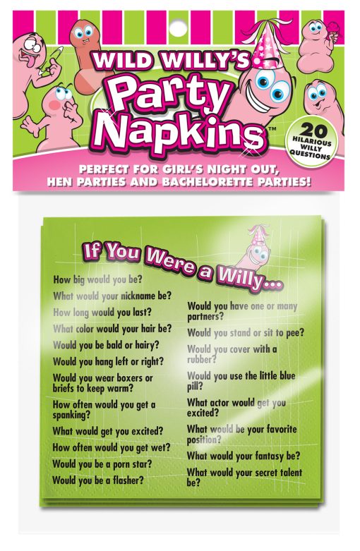 WILD WILLYS PARTY NAPKINS back