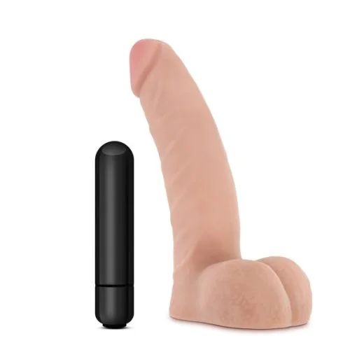 X5 VIBRATING BASIC 5 DILDO BEIGE 3