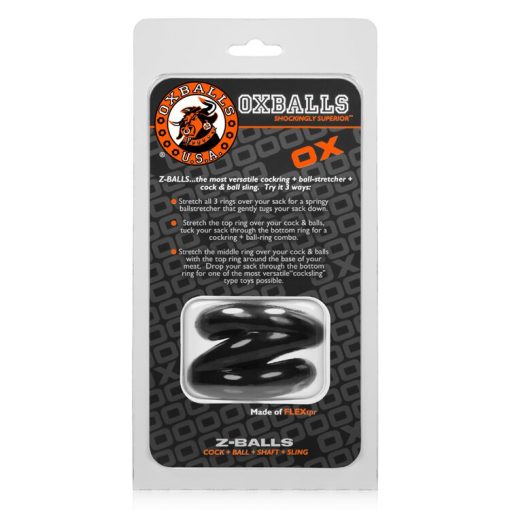 Z BALLS Z SHAPED BALLSTRETCHER ATOMIC JOCK BLACK (NET) male Q