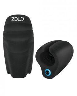 Zolo Cockpit Vibrating Male Stimulator Stroker XL Black Main