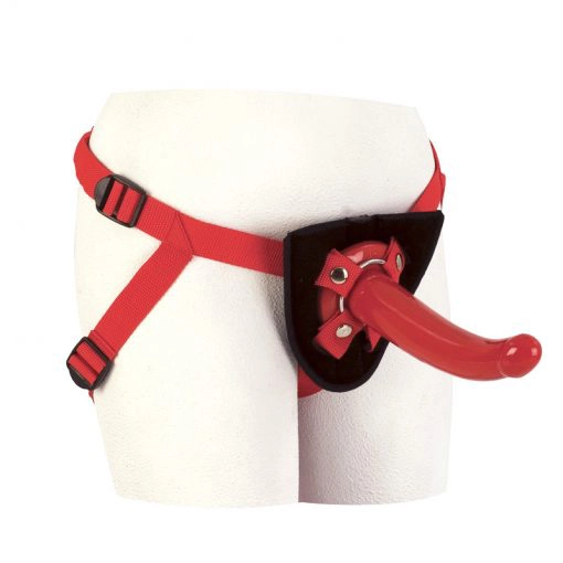 Red rider adjustable strap on dildo 7 inch 2