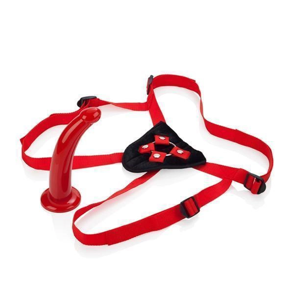 Red Rider Adjustable Strap On Dildo 7 Inch 1